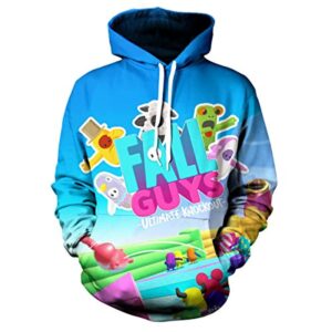Fall Guys Hoodies - Teens 3D Hooded Sweatshirt