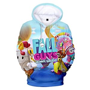 Fall Guys Hoodies - Teens 3D Hooded Sweatshirt