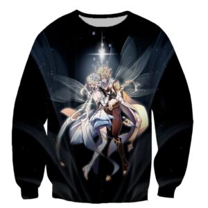 Fashion 3D Printed Genshin Impact Long Sleeves Capless Sweatshirts