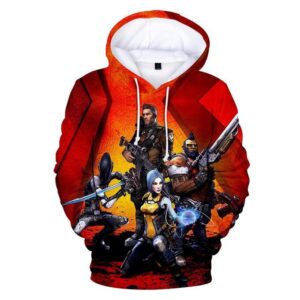 Fashion Games Borderlands Hoodies - 3D Digital Print Pullover Sweatshirts