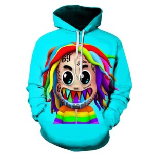 Fashion Gooba 6ix9ine Hoodies - 3D Print Rapper Sweatshirt