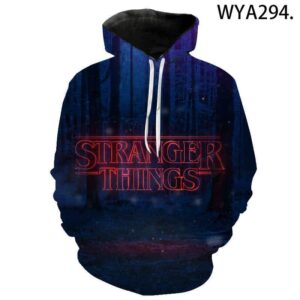 Fashion Streetwear Hoodies - Stranger Things 3D Printed Pullover