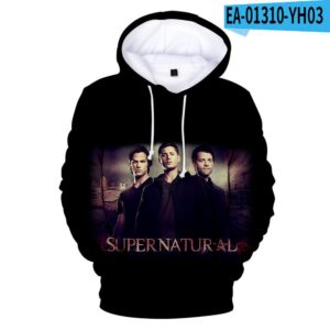 Fashion Supernatural 3D Printed Streetwear Hoodie