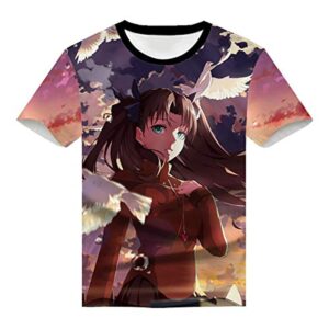 Fate Zero Fate/Stay Night Hoodies - 3D Printed Anime T-Shirt Funny Short Sleeve Tee Tops