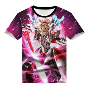 Fate Zero Fate/Stay Night Hoodies - 3D Printed Anime T-Shirt Funny Short Sleeve Tee Tops