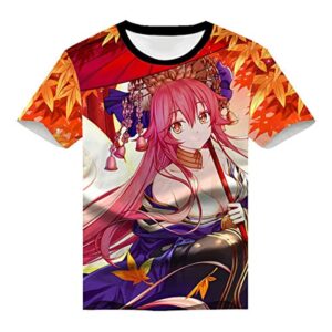 Fate Zero Fate/Stay Night Hoodies - 3D Printed Anime T-Shirt Funny Short Sleeve Tee Tops