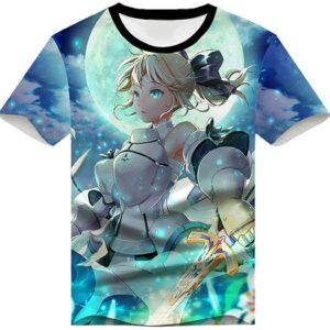Fate Zero Fate/Stay Night Hoodies - 3D Printed Anime T-Shirt Funny Short Sleeve Tee Tops