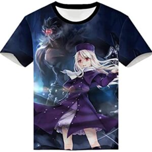 Fate Zero Fate/Stay Night Hoodies - 3D Printed Anime T-Shirt Funny Short Sleeve Tee Tops