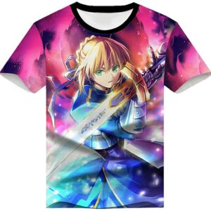 Fate Zero Fate/Stay Night Hoodies - 3D Printed Anime T-Shirt Funny Short Sleeve Tee Tops