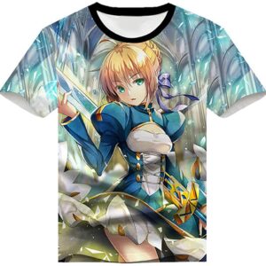 Fate Zero Fate/Stay Night Hoodies - 3D Printed Anime T-Shirt Funny Short Sleeve Tee Tops