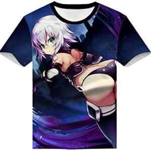 Fate Zero Fate/Stay Night Hoodies - 3D Printed Anime T-Shirt Funny Short Sleeve Tee Tops