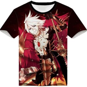 Fate Zero Fate/Stay Night Hoodies - 3D Printed Anime T-Shirt Funny Short Sleeve Tee Tops