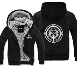 Fate Zero Hoodies - Winter Thicken Fleece Warm Zipper Hooded Jacket