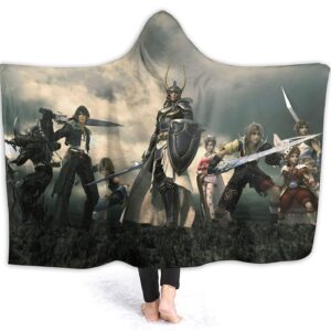 Final Fantasy Hooded Blankets - Anime Fleece Flannel Blankets