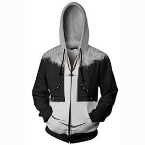 Final Fantasy Hoodie - 3D Print Long Sleeve Hooded Zipper Jacket