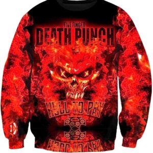 Five Finger Death Punch Sweatshirts - Five Finger Death Punch 3D Sweatshirt