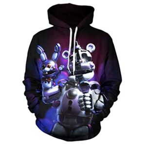 Five Nights at Freddy's Bear Kids Hoodie T Shirts Summer Tops Tee Shirts for Boys Girls