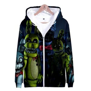 Five Nights at Freddy's Hoodies - FNAF Hooded Zipper Jacket Coat