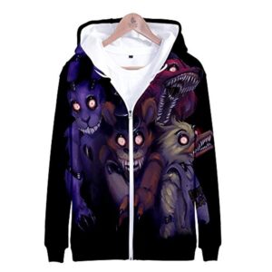 Five Nights at Freddy's Hoodies - FNAF Hooded Zipper Jacket Coat