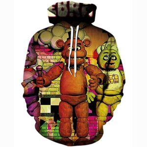 Five Nights at Freddy's Hoodies for Kids Teens - 3D Boys and Girls Pullover Hoodie