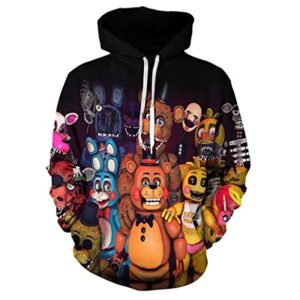 Five Nights at Freddy's Hoodies for Teens - 3D Boys and Girls Pullover Hoodie