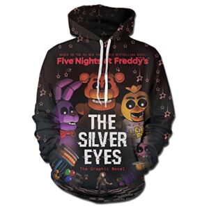 Five Nights at Freddy's Hoodies for Teens - 3D Boys and Girls Pullover Hoodie