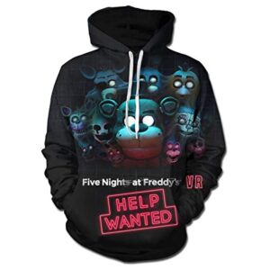 Five Nights at Freddy's Hoodies for Teens - 3D Boys and Girls Pullover Hoodie