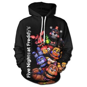 Five Nights at Freddy's Hoodies for Teens - 3D Boys and Girls Pullover Hoodie