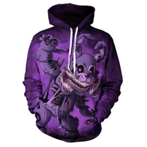 Five Nights at Freddy's Hoodies for Teens - 3D Boys and Girls Pullover Hoodie