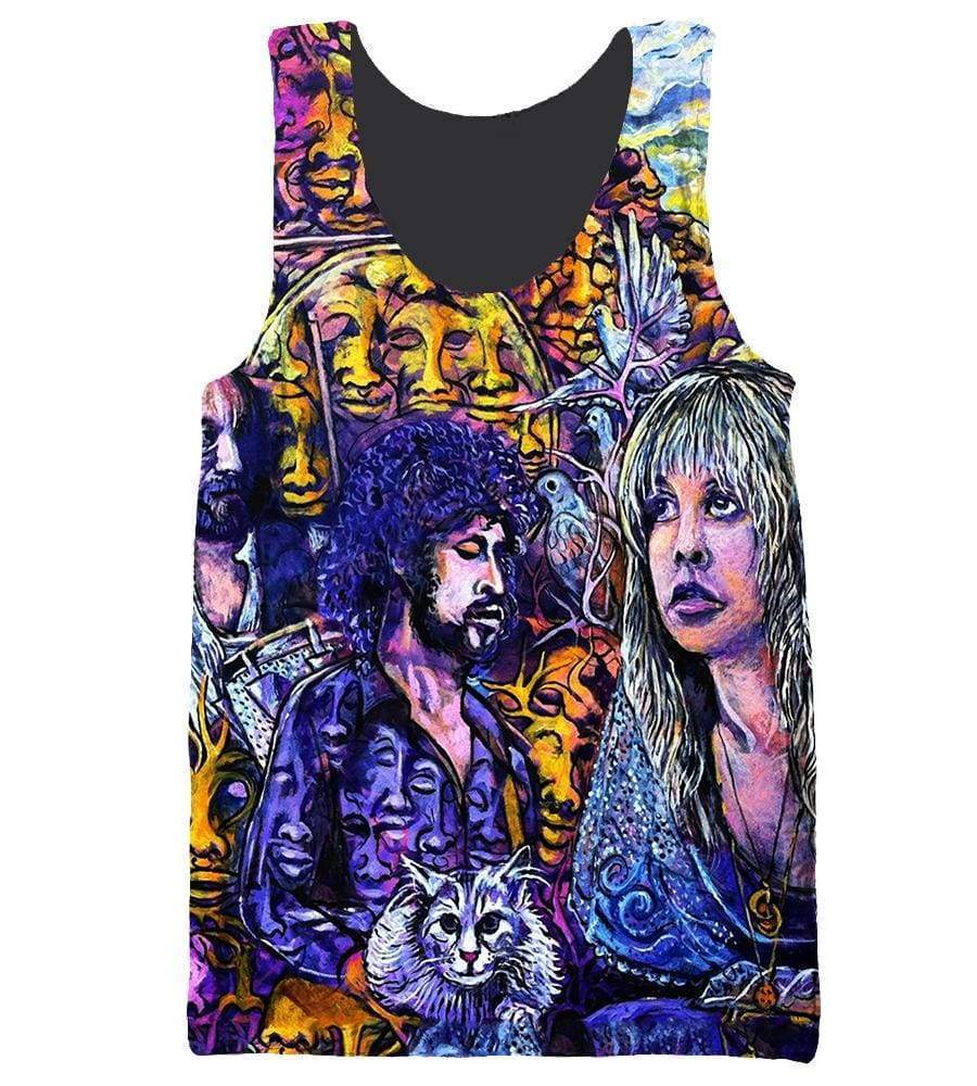 Fleetwood Mac Hoodies - Pullover Colorful Hoodie - Image 5