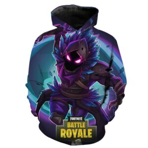 Fortnite Battle Royale Hoodies - Pullover Purple Raven Hoodie