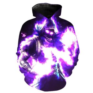 Fortnite Epic Raven Hoodies - Pullover Black Hoodie