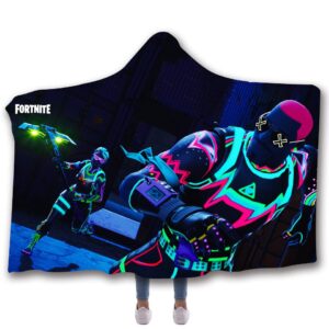 Fortnite Hooded Blankets - Fortnite Brite Gunner  Fleece Hooded Blanket