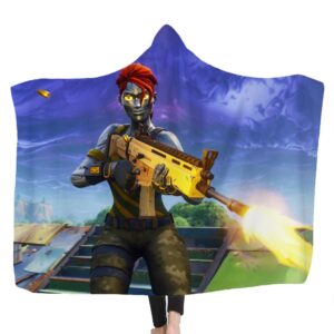 Fortnite Hooded Blankets - Fortnite Steel Warrior Fleece Hooded Blanket