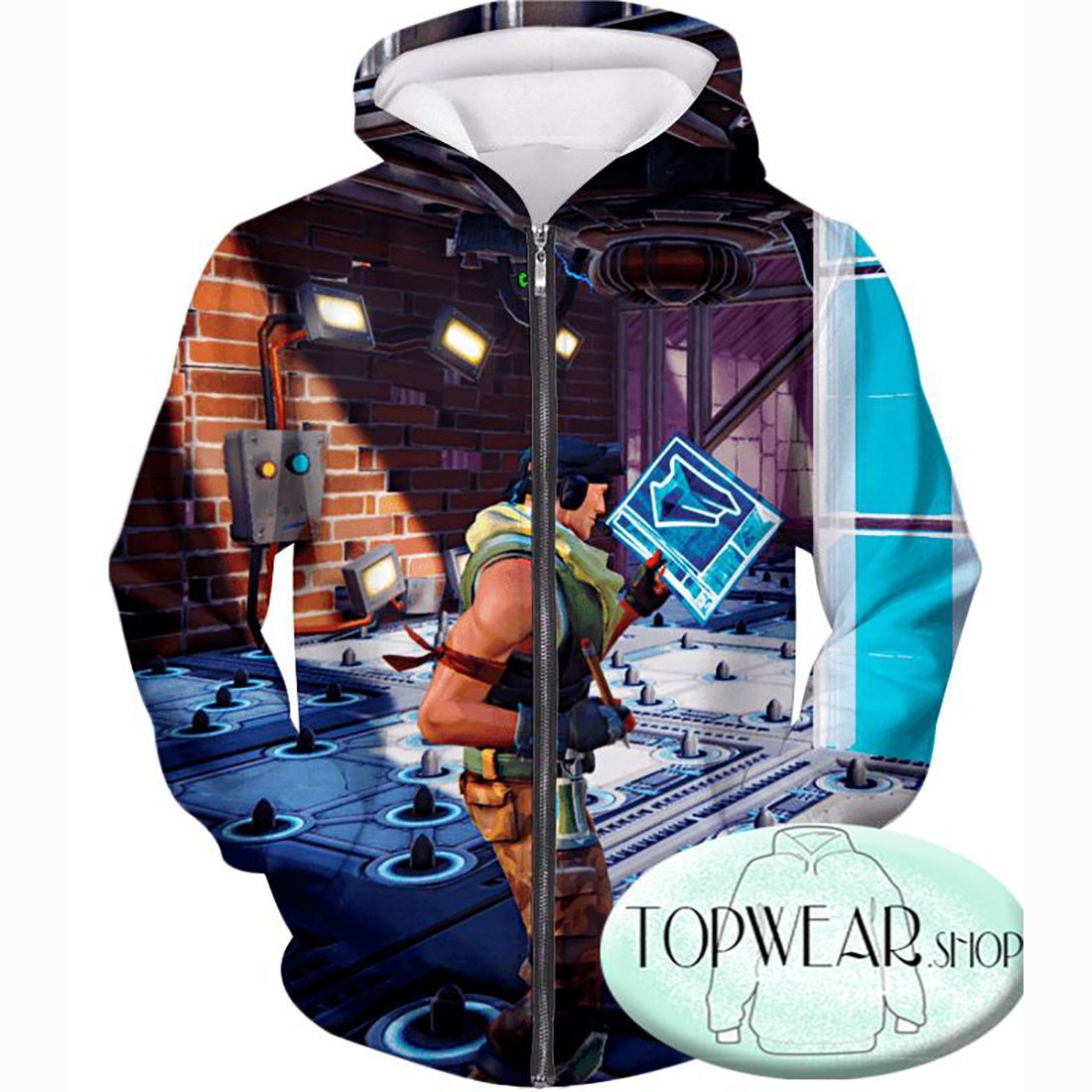 Fortnite Hoodies - Battle Royale Constructor 3D Zip Up Hoodie
