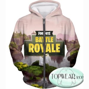 Fortnite Hoodies - Battle Royale Gameplay Mode 3D Zip Up Hoodie
