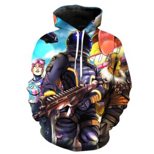 Fortnite Hoodies - Dark Bomber Raptor Dark Vanguard 3D Hoodie