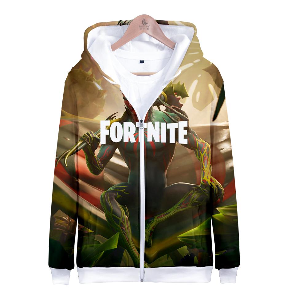 Fortnite Hoodies - Flytrap 3D Zip Up Hoodie