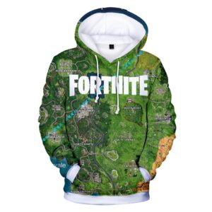 Fortnite Hoodies - Fortnite Battle Map 3D Hoodie