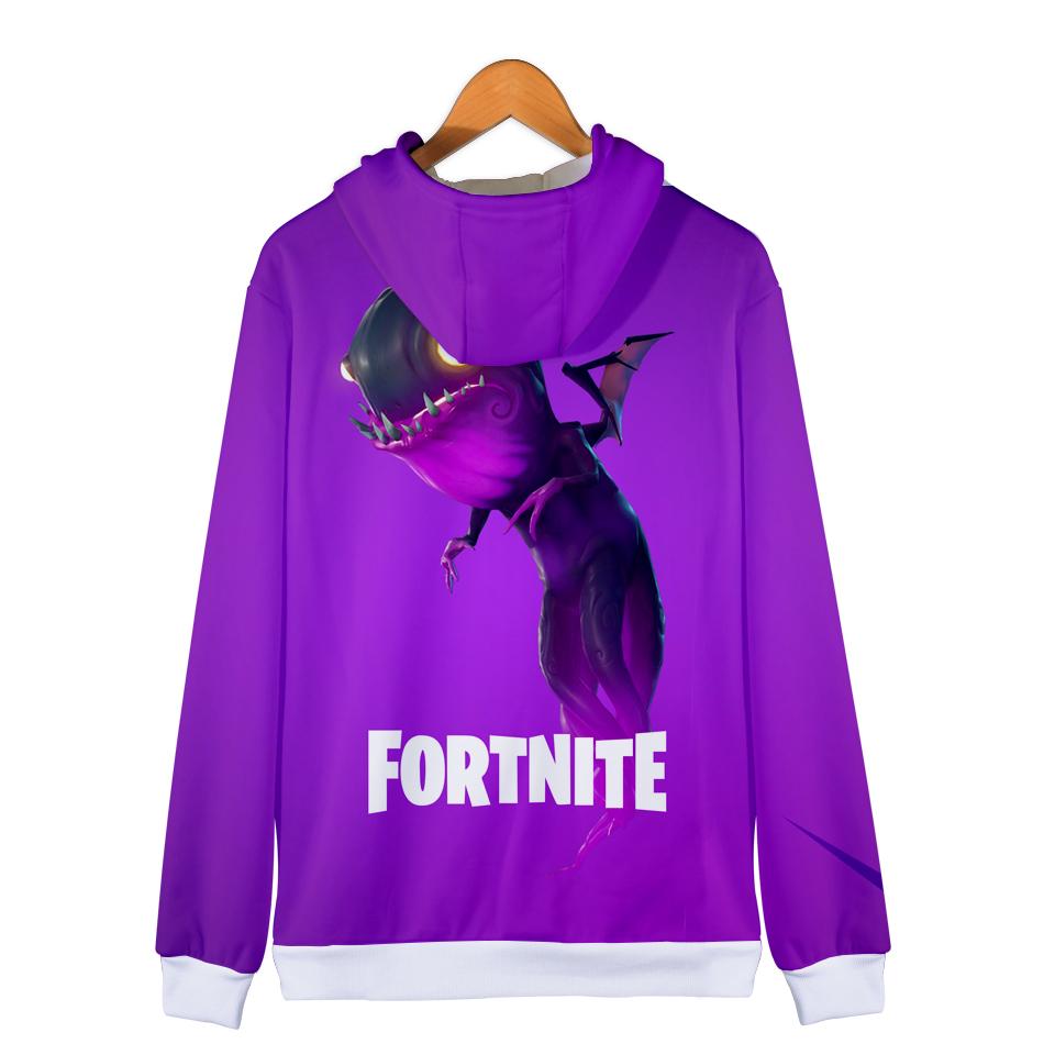 Fortnite Hoodies - Fortnite Character Mimic Monster 3D Zip Up Hoodie - Image 2