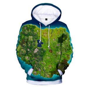 Fortnite Hoodies - Fortnite Full Combat Map 3D Hoodie