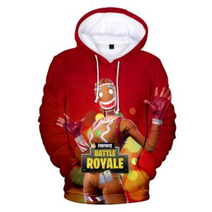 Fortnite Hoodies - Fortnite Game Christmas Series Super Cute Red 3D Hoodie