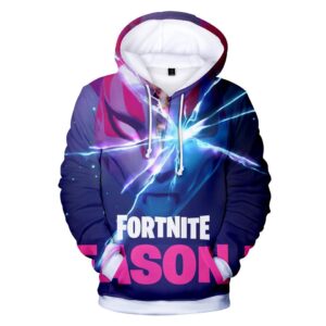 Fortnite Hoodies - Season 5 Lightning Mask 3D Hoodie