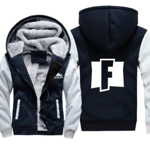 Fortnite Jackets - Solid Color Fortnite Game Icon Series Fleece Jacket