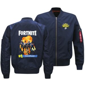 Fortnite Jackets - Solid Color Fortnite Game PVE Mode Hero Icon Flight Suit leece Jacket