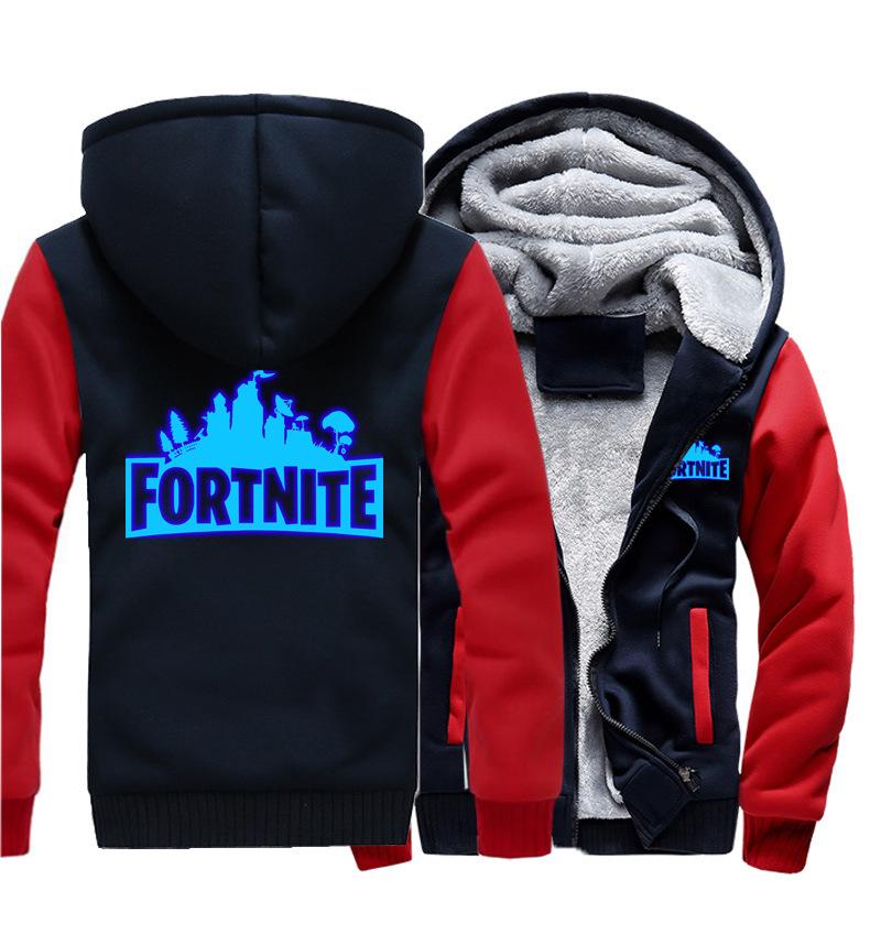 Fortnite Jackets - Solid Color Fortnite Game Series Fortnite Luminous Fleece Jacket - Image 2