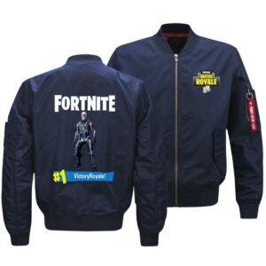 Fortnite Jackets - Solid Color Fortnite Game Skull Trooper Jonesy Icon Fleece Jacket