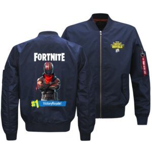 Fortnite Jackets - Solid Color Fortnite Game Special Forces Flight Suit Icon Fleece Jacket