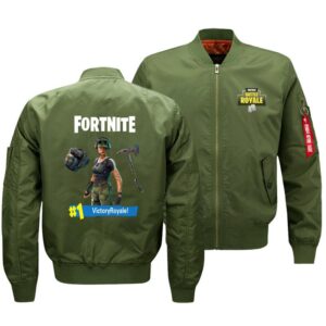 Fortnite Jackets - Solid Color Fortnite Game Special Forces Victory Royale Icon Fleece Jacket