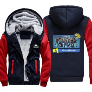 Fortnite Jackets - Solid Color Fortnite Game Victory Royale Icon Super Cool Fleece Jacket